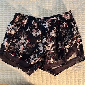 Athleta Athletic shorts size S black floral